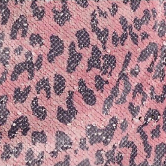 FREE PEOPLE SEQUIN CHEETAH 🐆 PRINT MINI SKIRT SIZE 2 - Picture 6 of 8